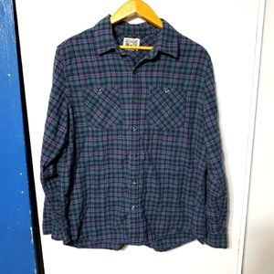 Converse Purple and Grey Plaid Shirt